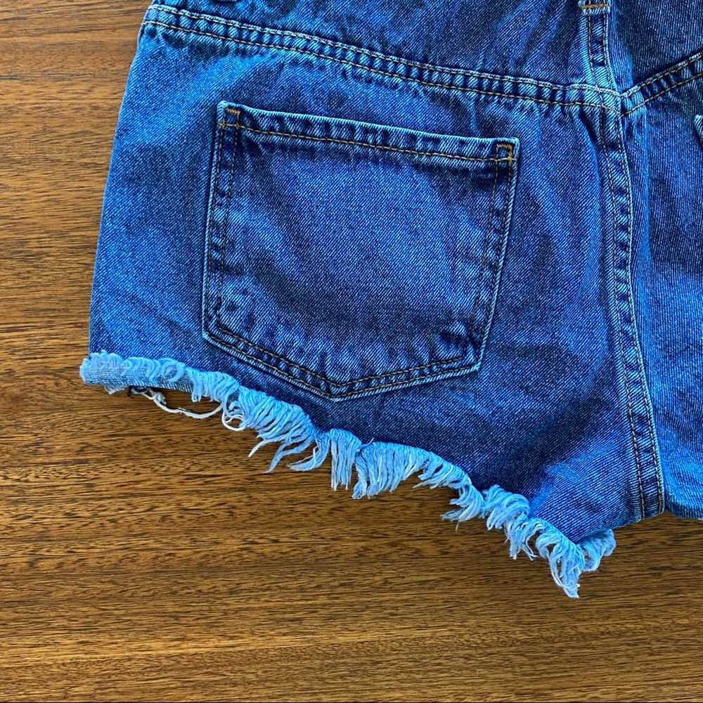 O2 Denim Dark Jean Distressed Short Medium - Picture 11 of 12